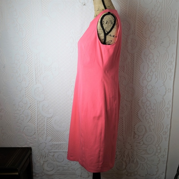 Elie Tahari Axel Asymmetric Inset Sheath Dress - Picture 5 of 8